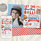 Sushi Party Invitation With Photo Editable Template