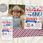 4th of July 1st Birthday Invitation With Photo Editable Template