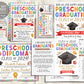 Preschool Graduation Ceremony BUNDLE Editable Template