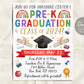 Pre-K Graduation Invitation Flyer Editable Template