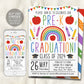 Pre-K Graduation Invitation Editable Template