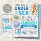 Under The Sea Birthday Invitation Editable Template