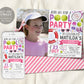 Tennis Pool Party Birthday Invitation With Photo Editable Template