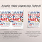 Baseball Pool Party Invitation Editable Template, Baseball End of Season Sports Team Pool Bash Invite, Backyard Team Party Cookout BBQ Evite