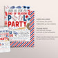 Baseball Pool Party Invitation Editable Template, Baseball End of Season Sports Team Pool Bash Invite, Backyard Team Party Cookout BBQ Evite