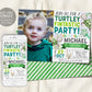 Turtley Fintastic Birthday Invitation With Photo Editable Template