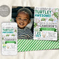 Turtle Birthday Invitation With Photo Editable Template