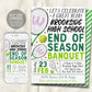 Tennis End of Season Sports Banquet Invitation Editable Template