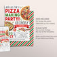 Pizza Making Party Birthday Invitation Editable Template, Kids Pizza Party Invite, Unisex Chef Pizza Evite, Slice Of Fun Pizzeria Printable