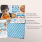 Pizza Making Party Birthday Invitation With Photo Editable Template, Kids Pizza Party Invite, Boy Unisex Pizza Evite, Slice Of Fun Pizzeria