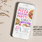 Pizza Making Party Birthday With Photo Invitation Editable Template, Kids Pizza Party Invite, Girl Pizza Party Evite, Slice Of Fun Pizzeria