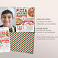 Pizza Making Party Birthday Invitation With Photo Editable Template, Kids Pizza Party Invite, Unisex Chef Pizza Evite, Slice Of Fun Pizzeria