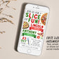 Pizza Party Joint Siblings Birthday Invitation With Photo Editable Template, Kids Twins Pizza Party Invite, Boy And Girl Pizza Making Evite