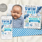 Dolphin Birthday Invitation With Photo Editable Template