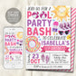 Pool Party Birthday Invitation Editable Template