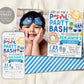 Pool Party Birthday Invitation With Photo Editable Template