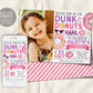 Donut Pool Party Birthday Invitation With Photo Editable Template