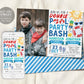 Pool Party Joint Siblings Birthday Invitation With Photo Editable Template