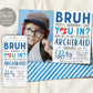 Bruh Pool Party Birthday Invitation With Photo Editable Template