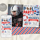 Football Pool Party Birthday Invitation With Photo Editable Template