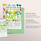 Tennis Pool Party Invitation Editable Template, Tennis End of Season Sports Team Pool Invite, Backyard Team Party Cookout BBQ Evite