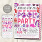 Volleyball Pool Party Invitation Editable Template