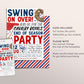 Baseball End of Season Party Invitation Editable Template, Baseball Sports Team Party Invite, Summer Backyard Team Party Cookout BBQ Evite
