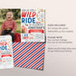 Amusement Park Birthday Invitation With Photo Editable Template, Unisex Boy Theme Park Party Invite, Carnival Wild Ride Evite Printable