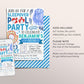 Sleepover Pool Party Birthday Invitation Editable Template, Swimming Slumber Party Sleep Over Invite, Teen Tween Boy Pajamas Swim Evite