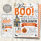 Halloween Birthday Invitation Editable Template