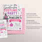 Halloween Costume Party Invitation Editable Template, Girl Pink Ghost Party Birthday Invite, Kids Spooktacular Halloween Party Evite