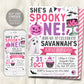 Spooky One Halloween Birthday Invitation Editable Template