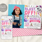 Outer Space Birthday Invitation With Photo Editable Template