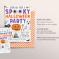 Halloween Party Invitation Editable Template, Kids Spooky Night Party Invite, Spooktacular Halloween Celebration Party Evite, Trick Or Treat