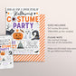 Halloween Costume Party Invitation Editable Template, Kids Spooky Night Party Invite, Spooktacular Celebration Party Evite, Trick Or Treat