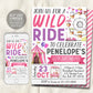 Amusement Park Birthday Invitation Editable Template