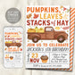 Pumpkin Truck Birthday Invitation Editable Template