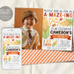 Corn Maze Birthday Invitation With Photo Editable Template