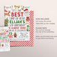 Christmas Birthday Invitation Editable Template, It's The Best Time of Year Party Invite, Kids Unisex Holiday Santa Reindeer Birthday Evite