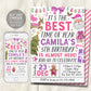 Christmas Birthday Invitation Editable Template