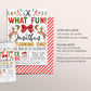 Christmas Birthday Invitation Editable Template, Oh What Fun First 1st Birthday Party Invite, Kids Festive Holiday Reindeer Santa Xmas Evite