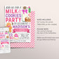 Christmas Milk and Cookies Birthday Invitation Editable Template, Holiday Cookie Decorating Winter Party Invite, Kids Girl Gingerbread Man