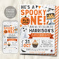 Spooky One Halloween Birthday Invitation Editable Template