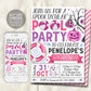 Halloween Pool Party Invitation Editable Template