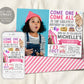 Carnival Birthday Invitation With Photo Editable Template