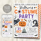 Halloween Costume Party Invitation Editable Template