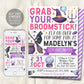Witch Birthday Invitation Editable Template