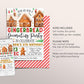 Gingerbread Decorating Birthday Invitation Editable Template, Christmas Gingerbread House Cookie Decorating Party Invite, Holiday Evite