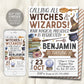 Wizard Birthday Invitation Editable Template