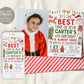 Christmas Birthday Invitation With Photo Editable Template